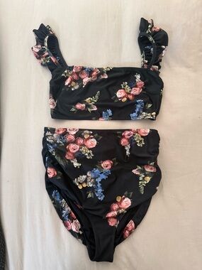 Albion Fit Rose Black Swimsuit